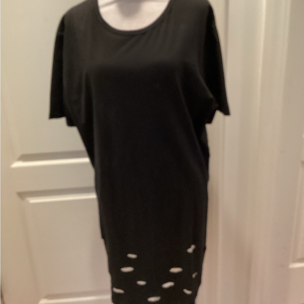 ALIBIPARIS Black Short Sleeve Shift Dress